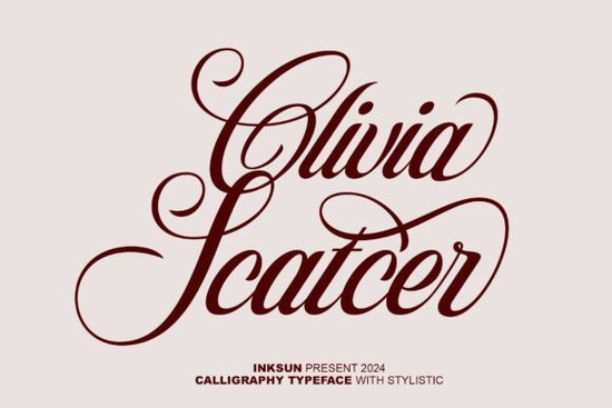 Olivia Scatcer Font Font